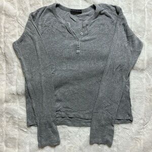 Grey Brandy Melville long sleeve tee